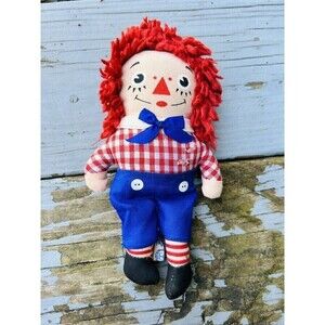 Vintage Knickerbocker Raggedy Andy Doll 7" Plush